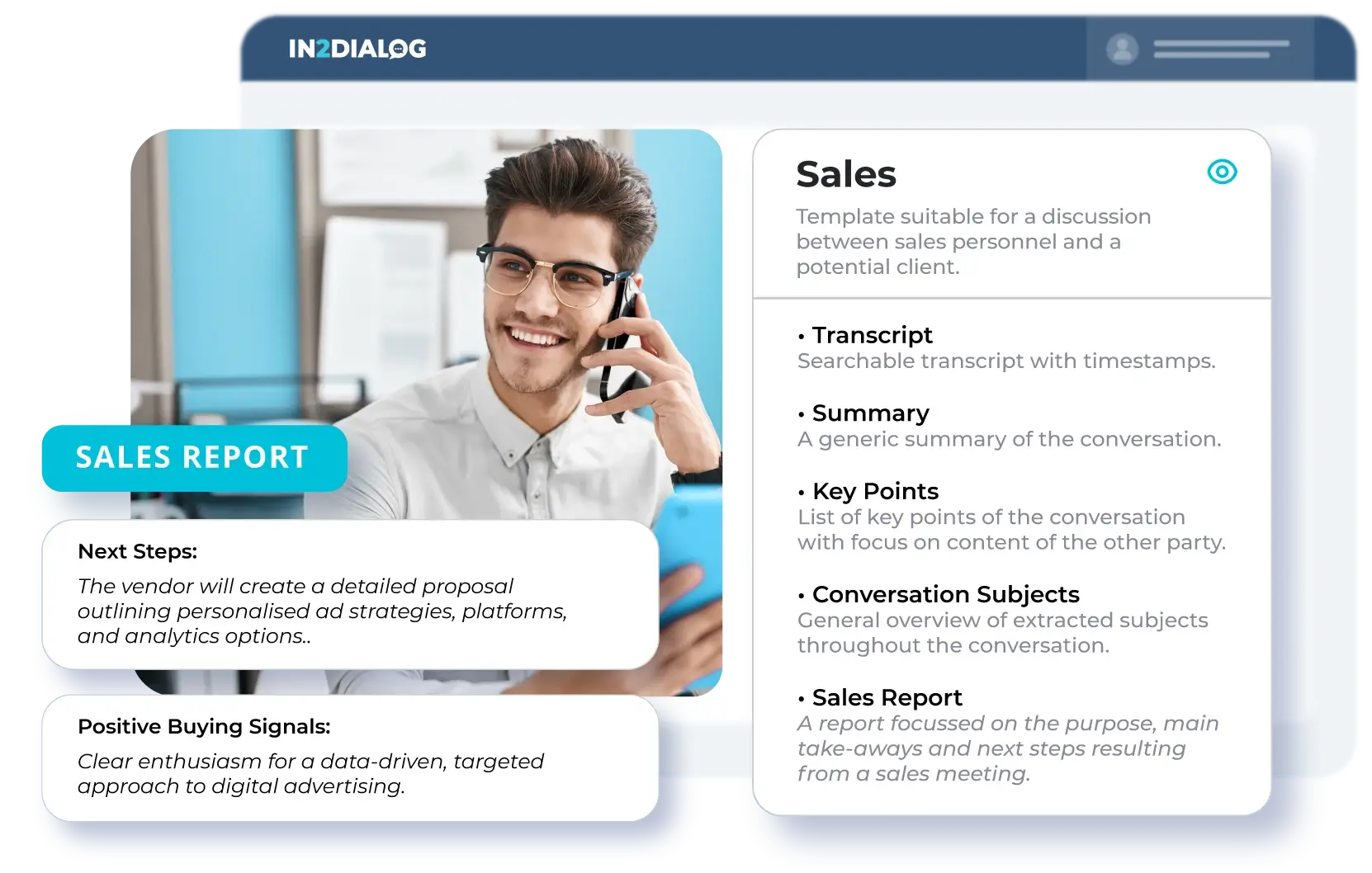 In2Dialog Revolutionise Sales with AI Sales Reports